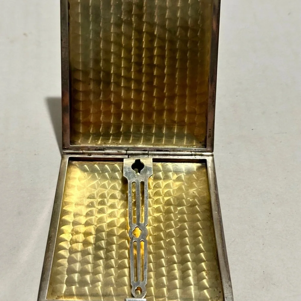 Vintage Art Deco Elgin Sterling Silver Cigarette Case Made in the USA